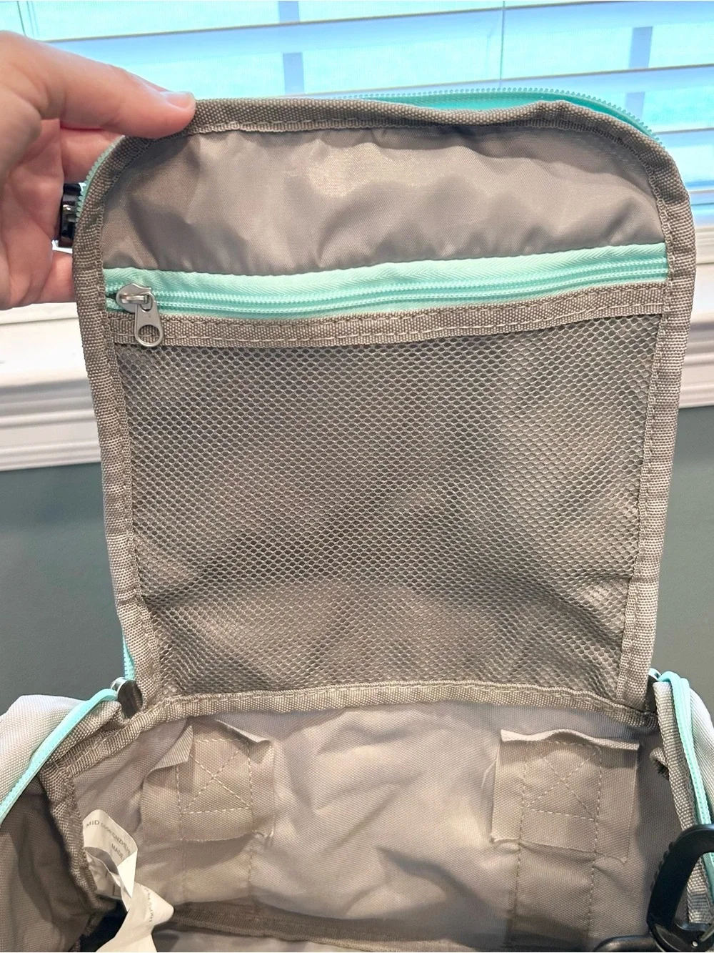 Cabela's Catch-All Gear Bag Gray/Teal Soft Tackle Bag, Range Bag, Small Duffel
